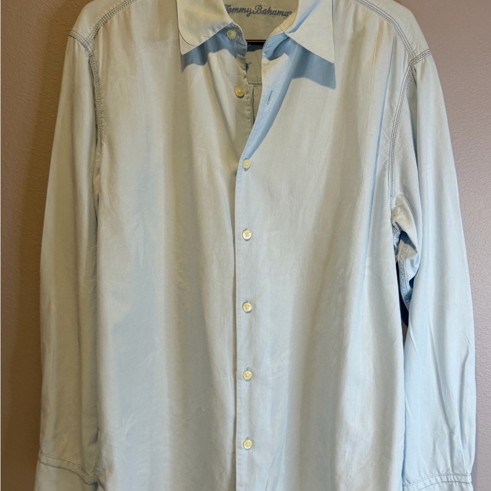 Men’s Tommy Bahama Sky Blue Long Sleeve Shirt